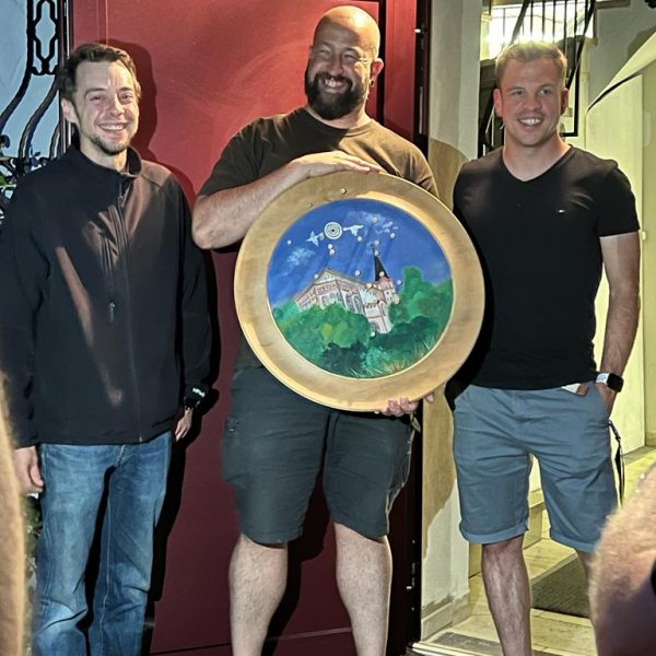 v. Links: Jugendleiter - Markus Bertele, Scheibengewinner - Stefan Kiener, Sportleiter - Andreas Ott